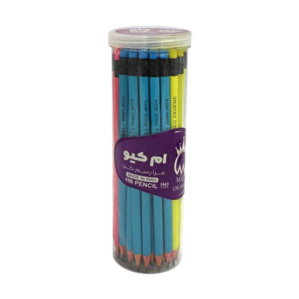 مداد مشکی ام کیو مثلثی کد 43 بسته 48 عددی