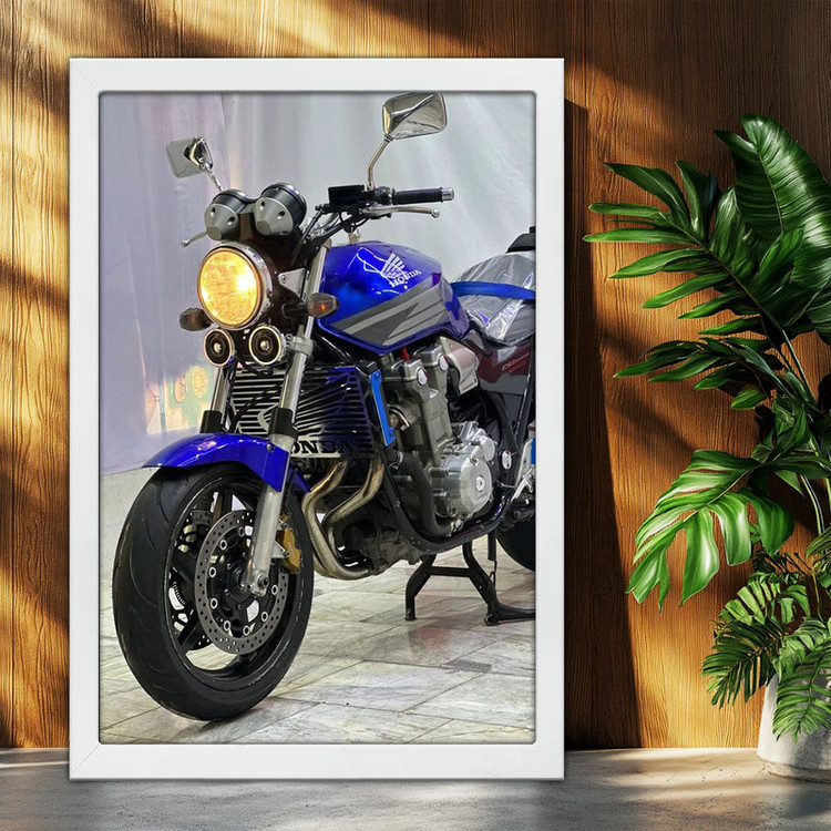 تابلو بکلیت طرح موتور سنگین هوندا سی بی HONDA CB1300 مدل W-po2014 فریم سفید