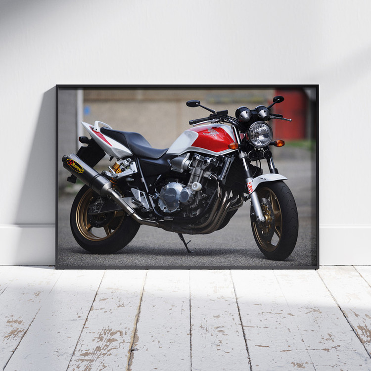 تابلو نوری بکلیت طرح موتور سنگین HONDA CB1300 مدل B-po1520 فریم مشکی