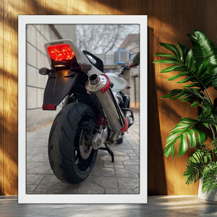 تابلو بکلیت طرح موتور سنگین هوندا سی بی HONDA CB1300 مدل W-po1860 فریم سفید