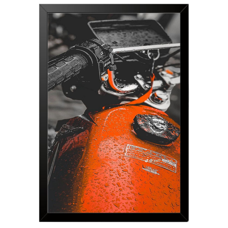 تابلو بکلیت طرح موتور هوندا سی جی Honda CG125 مدل B-po1958 فریم مشکی