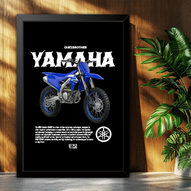 تابلو بکلیت طرح موتور یاماها YAMAHA YZ250F مدل B-po1971 فریم مشکی