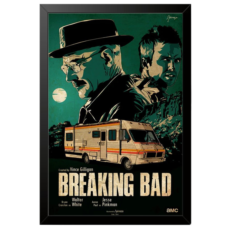 تابلو بکلیت طرح سریال بریکینگ بد Breaking Bad مدل B-po2042 فریم مشکی
