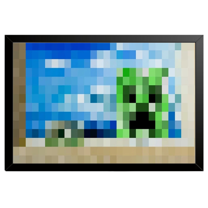 تابلو بکلیت طرح گیمینگ ماینکرفت Minecraft مدل B-po2036 فریم مشکی