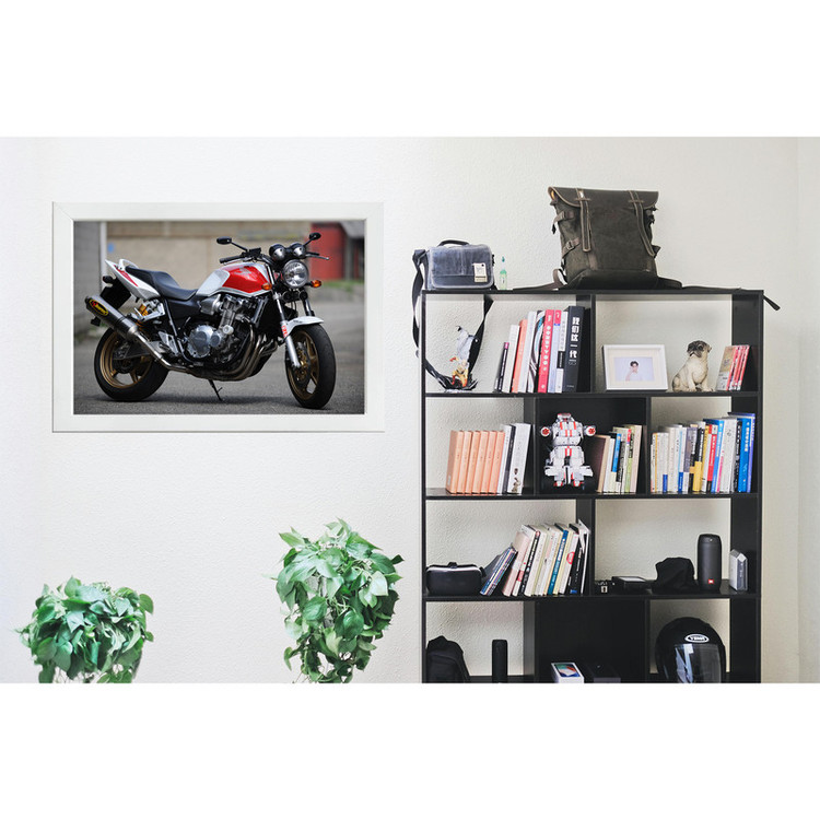 تابلو بکلیت طرح موتور سنگین HONDA CB1300 مدل W-po1505 فریم سفید