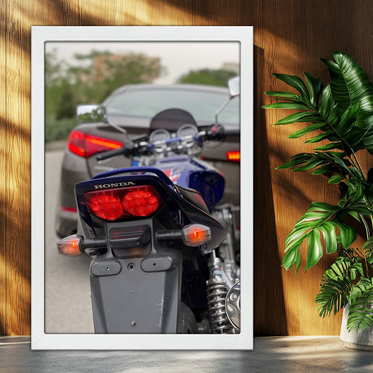 تابلو بکلیت طرح موتور سنگین هوندا سی بی HONDA CB1300 مدل W-po1982 فریم سفید