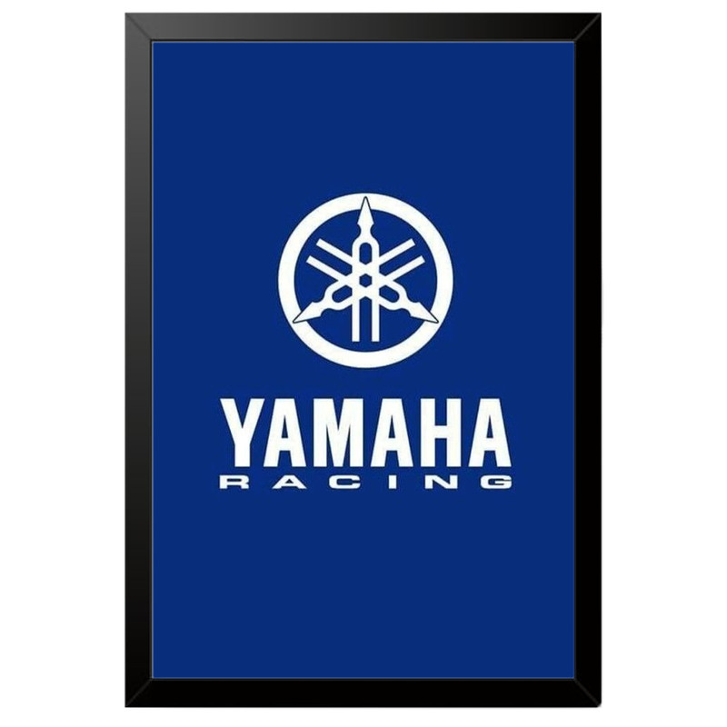 تابلو بکلیت طرح لوگو یاماها YAMAHA مدل B-po1901 فریم مشکی
