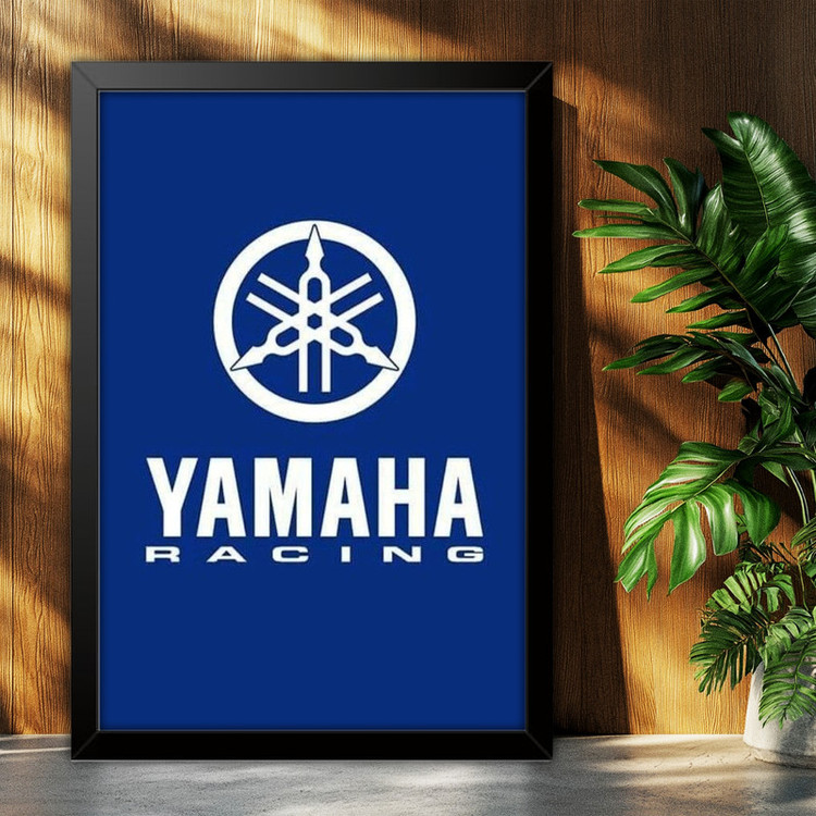 تابلو بکلیت طرح لوگو یاماها YAMAHA مدل B-po1901 فریم مشکی