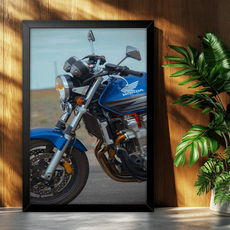 تابلو بکلیت طرح موتور سنگین هوندا HONDA CB1300 مدل B-po2223 فریم مشکی