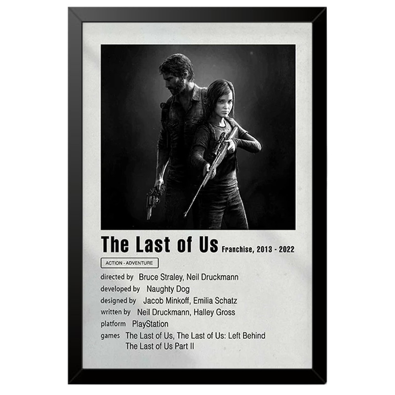 تابلو بکلیت طرح گیمینگ لست اف اس The last of us مدل B-po2040 فریم مشکی