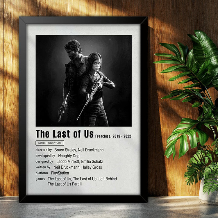 تابلو بکلیت طرح گیمینگ لست اف اس The last of us مدل B-po2040 فریم مشکی
