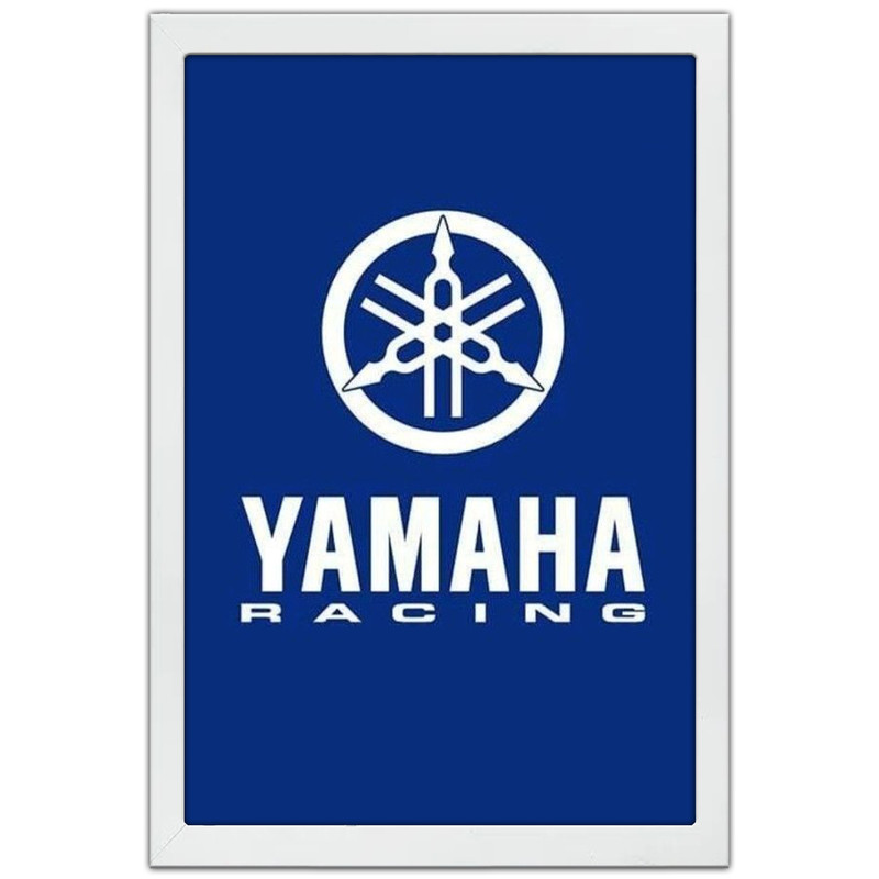 تابلو بکلیت طرح لوگو یاماها YAMAHA مدل W-po1901 فریم سفید
