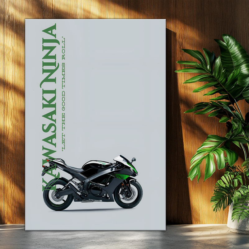 تابلو شاسی بکلیت طرح موتور سنگین کاوازاکی Kawasaki ZX-6R مدل T-po1694