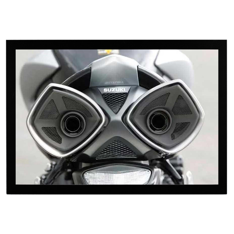 تابلو بکلیت طرح موتور سنگین سوزوکی بیکینگ SUZUKI B-KING1400 مدل b-po1528 فریم مشکی
