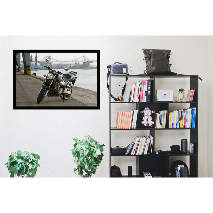 تابلو بکلیت طرح موتور سنگین HONDA CB1300 مدل b-po1519 فریم مشکی