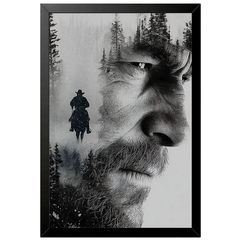 تابلو بکلیت طرح گیمینگ ردد red dead redemption 2 مدل B-po2260 فریم مشکی