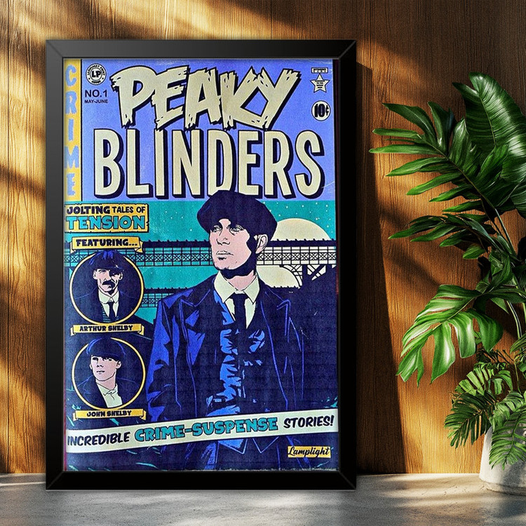 تابلو بکلیت طرح سریال پیکی بلایندرز Peaky Blinders مدل B-po2041 فریم مشکی