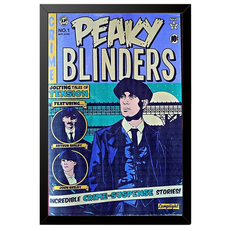 تابلو بکلیت طرح سریال پیکی بلایندرز Peaky Blinders مدل B-po2041 فریم مشکی