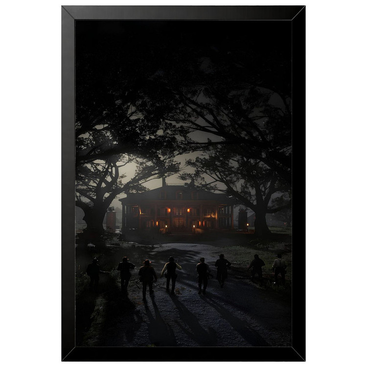 تابلو بکلیت طرح گیمینگ ردد red dead redemption 2 مدل B-po2249 فریم مشکی