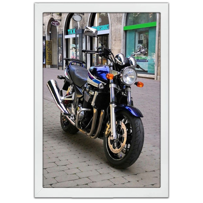 تابلو بکلیت طرح موتور سنگین هوندا HONDA CB1300 مدل W-po1588 فریم سفید
