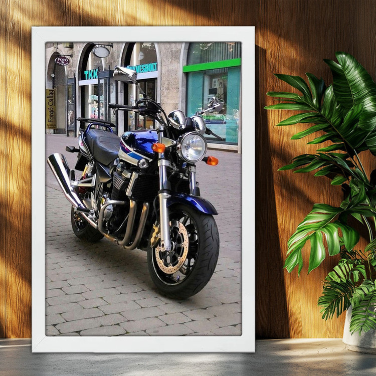 تابلو بکلیت طرح موتور سنگین هوندا HONDA CB1300 مدل W-po1588 فریم سفید