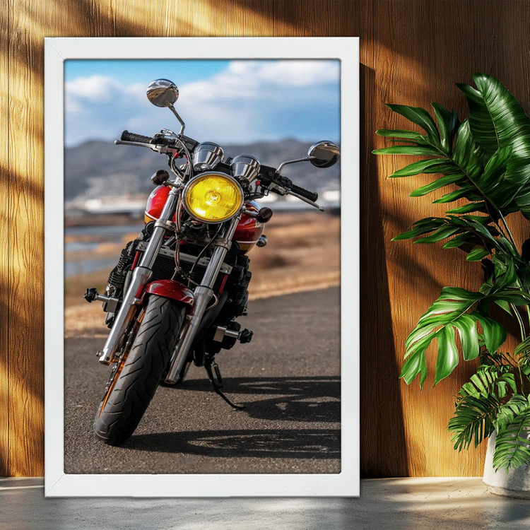 تابلو بکلیت طرح موتور سنگین هوندا HONDA CB1300 مدل W-po1586 فریم سفید