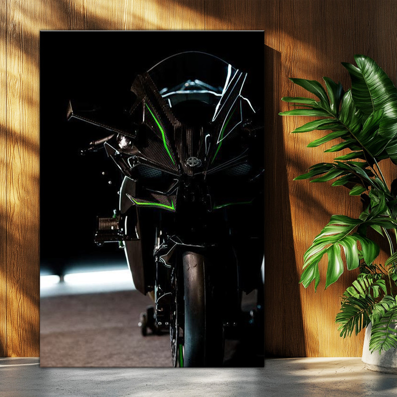 تابلو شاسی بکلیت طرح موتور سنگین نینجا کاوازاکی NINJA KAWASAKI H2R مدل T-po1700