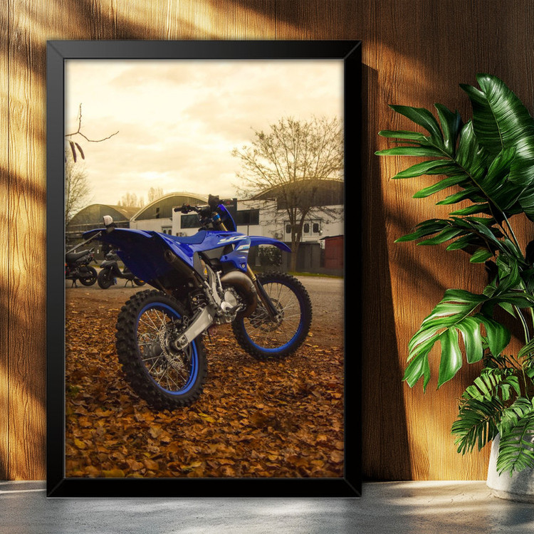 تابلو بکلیت طرح موتور یاماها YAMAHA YZ125 مدل B-po1915 فریم مشکی