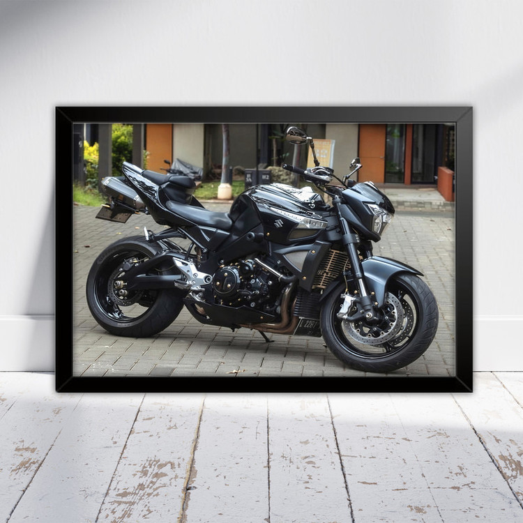 تابلو بکلیت طرح موتور سنگین سوزوکی SUZUKI B-KING 1400 مدل b-po1582 فریم مشکی