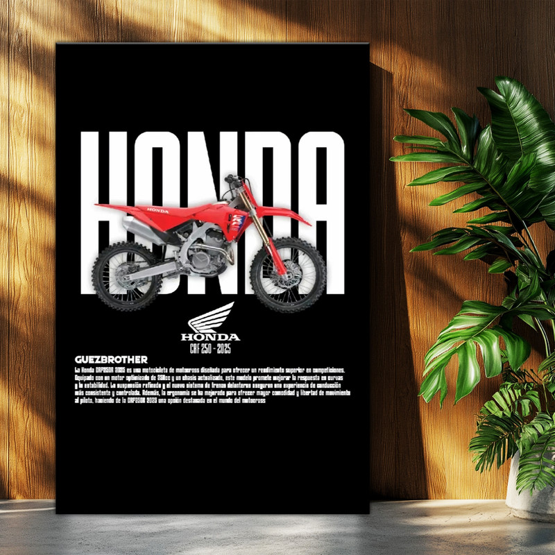 تابلو شاسی بکلیت طرح موتور هوندا HONDA CRF250R مدل T-po1704