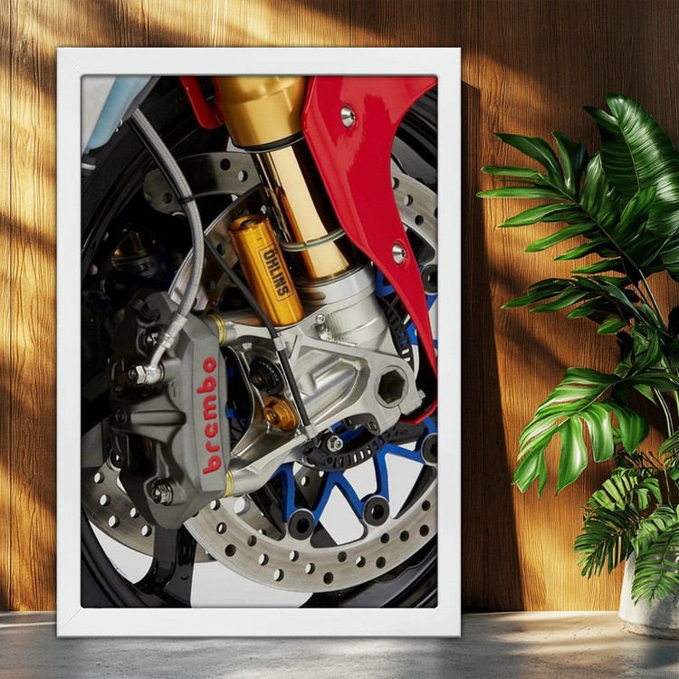 تابلو بکلیت طرح موتور سنگین هوندا HONDA RC213V-S مدل W-po1965 فریم سفید