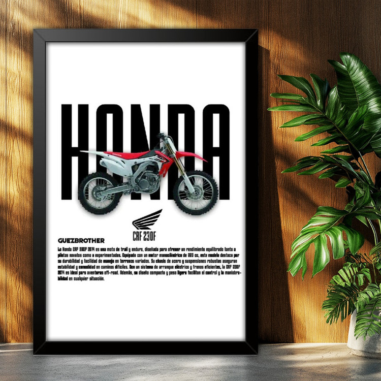 تابلو بکلیت طرح موتور هوندا HONDA CRF230F مدل B-po1949 فریم مشکی