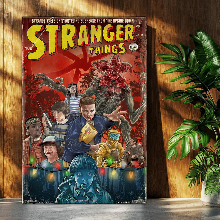 تابلو شاسی بکلیت طرح سریال چیزهای عجیب Stranger-Things مدل T-po2047