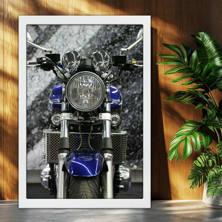 تابلو بکلیت طرح موتور سنگین سوزوکی Suzuki GSX1400 مدل W-po1961 فریم سفید