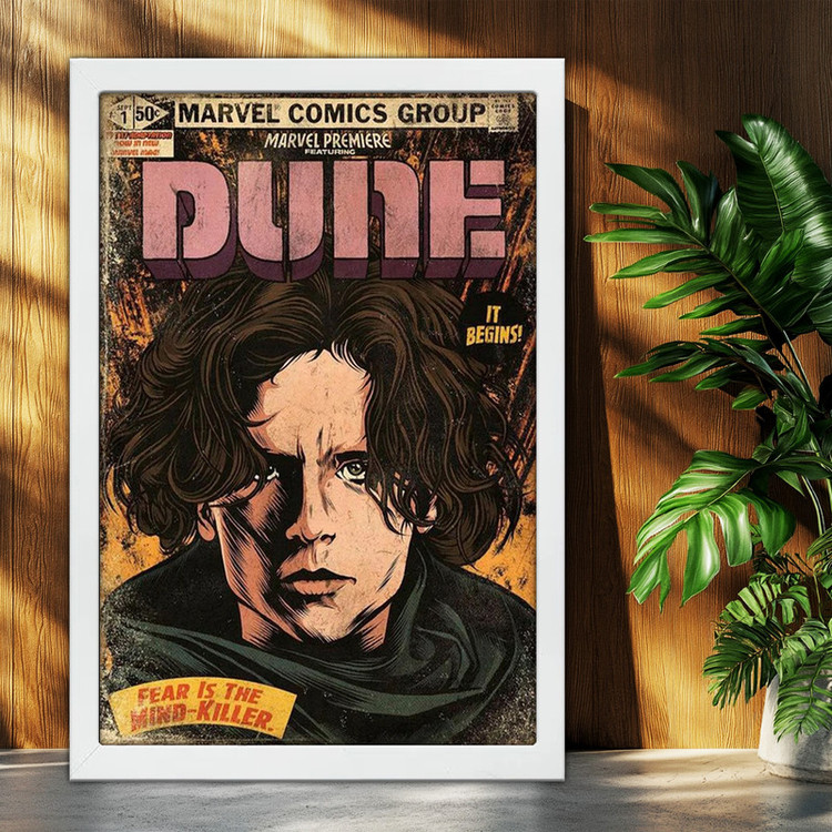 تابلو بکلیت طرح فیلم تلماسه Dune مدل W-po2055 فریم سفید