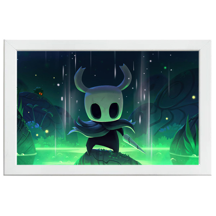 تابلو بکلیت طرح گیمینگ hollow knight مدل W-po1436 فریم سفید