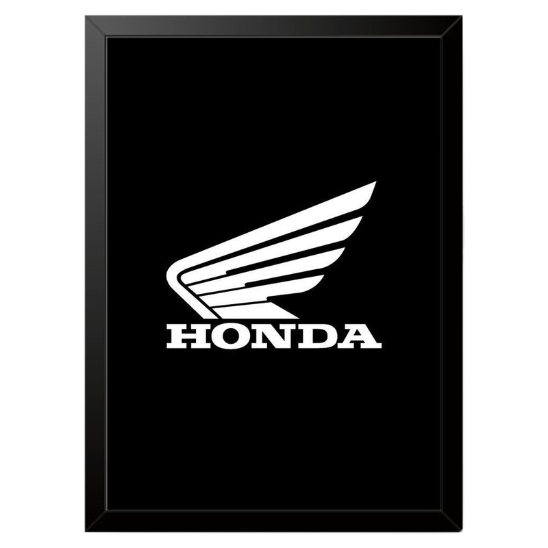 تابلو بکلیت طرح لوگو هوندا HONDA مدل b-po1599 فریم مشکی