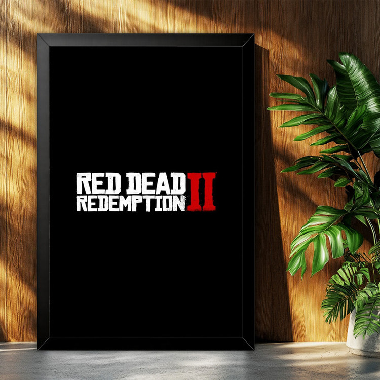 تابلو بکلیت طرح گیمینگ ردد red dead redemption 2 مدل B-po2289 فریم مشکی