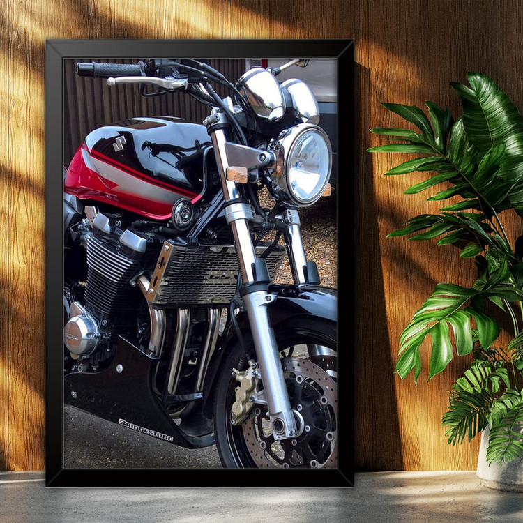تابلو بکلیت طرح موتور سنگین سوزوکی Suzuki GSX1400 مدل B-po1959 فریم مشکی