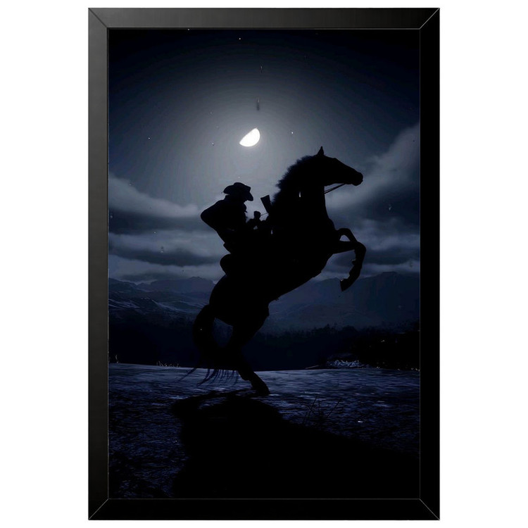 تابلو بکلیت طرح گیمینگ ردد red dead redemption 2 مدل B-po2270 فریم مشکی