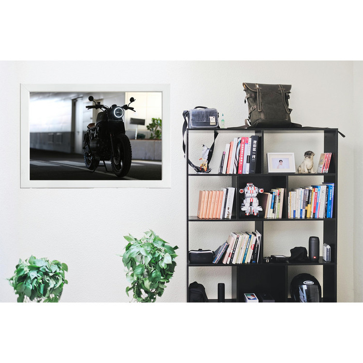 تابلو بکلیت طرح موتور سنگین BMW مدل W-po1498 فریم سفید
