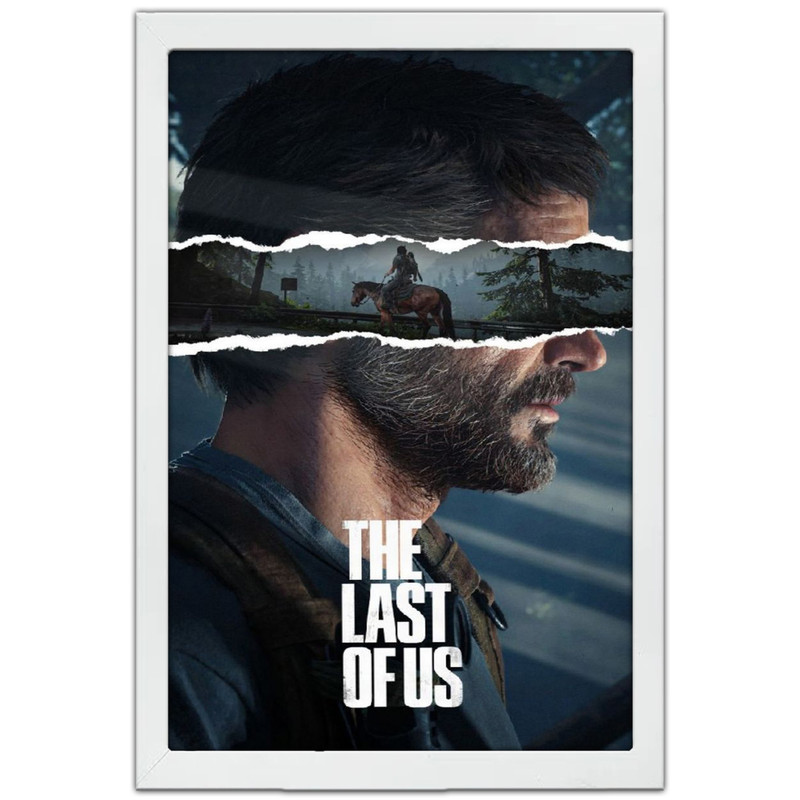 تابلو بکلیت طرح گیمینگ The Last of Us مدل W-po1623 فریم سفید