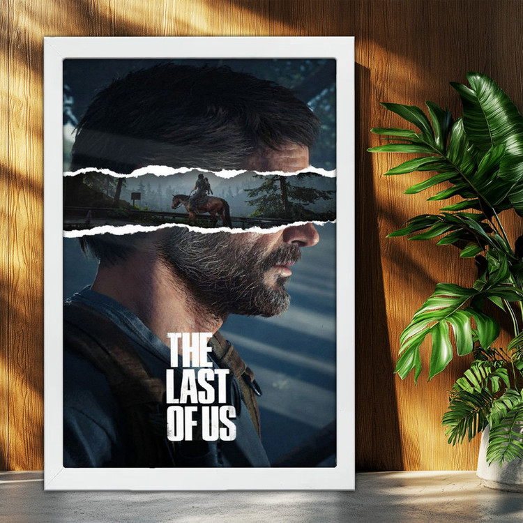 تابلو بکلیت طرح گیمینگ The Last of Us مدل W-po1623 فریم سفید
