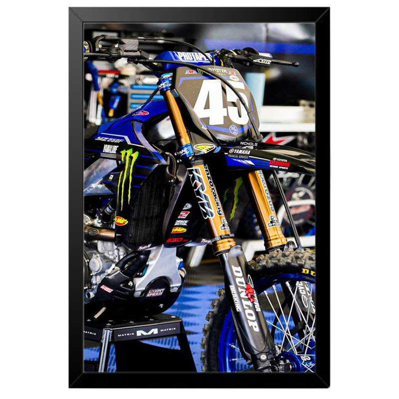 تابلو بکلیت طرح موتور یاماها YAMAHA YZ250F مدل B-po1885 فریم مشکی
