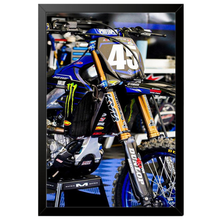 تابلو بکلیت طرح موتور یاماها YAMAHA YZ250F مدل B-po1885 فریم مشکی