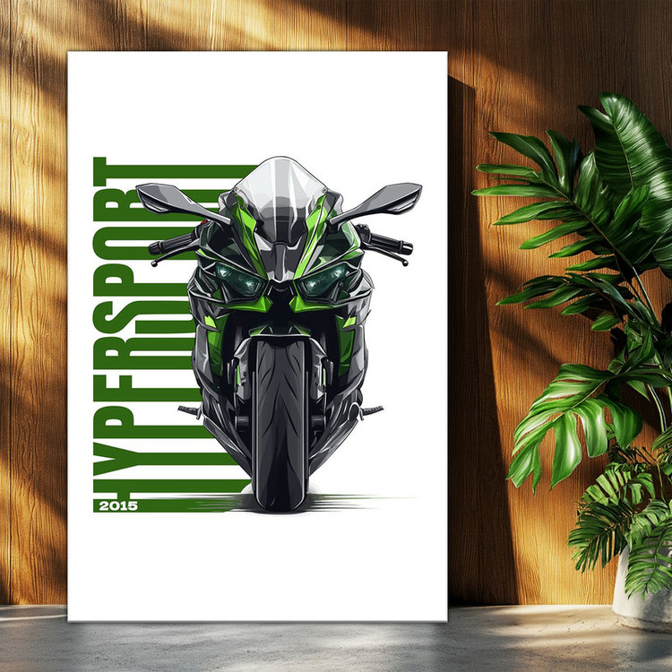 تابلو شاسی بکلیت طرح موتور سنگین نینجا کاوازاکی NINJA KAWASAKI H2R مدل T-po1678