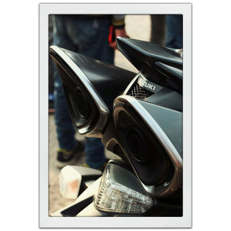 تابلو بکلیت طرح موتور سنگین سوزوکی بیکینگ SUZUKI B-KING1400 مدل W-po1912 فریم سفید
