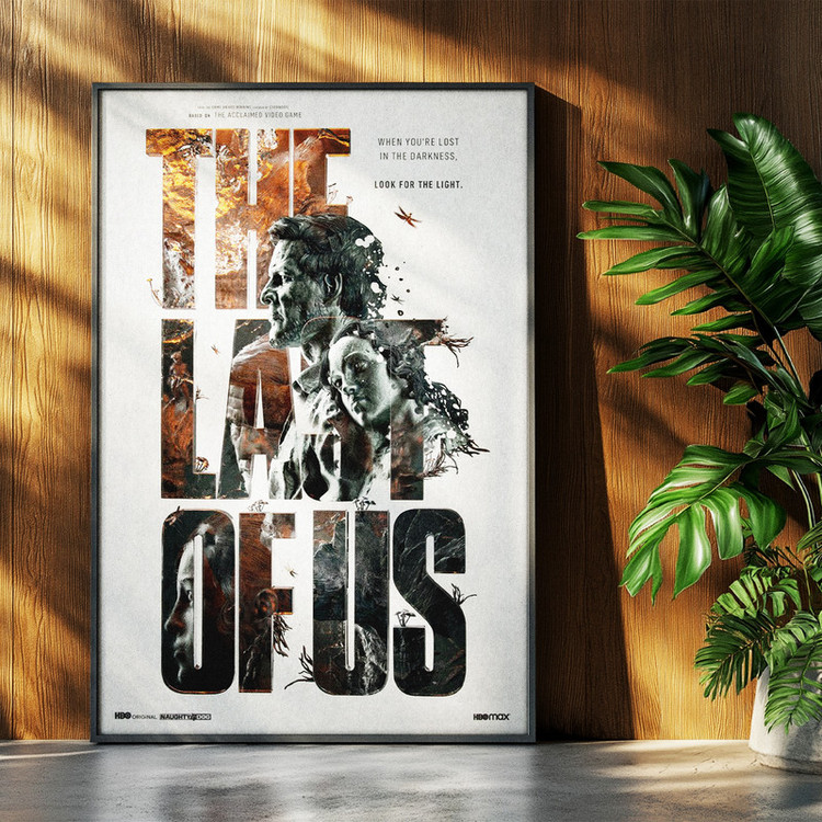 تابلو بکلیت طرح سریال The Last of Us مدل b-po1622 فریم مشکی