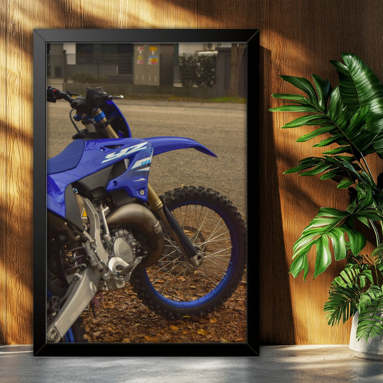 تابلو بکلیت طرح موتور یاماها YAMAHA YZ125 مدل B-po1913 فریم مشکی