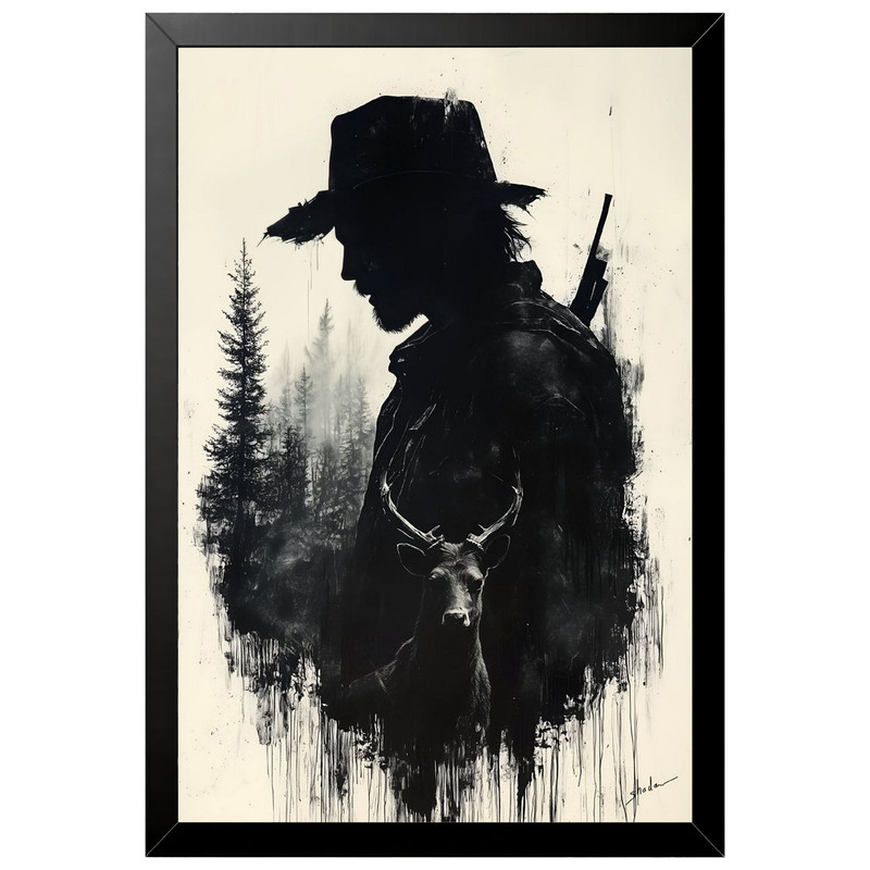 تابلو بکلیت طرح گیمینگ ردد red dead redemption 2 مدل B-po2264 فریم مشکی